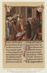 De kroning van Alexander I van Polen in Krakau in 1501